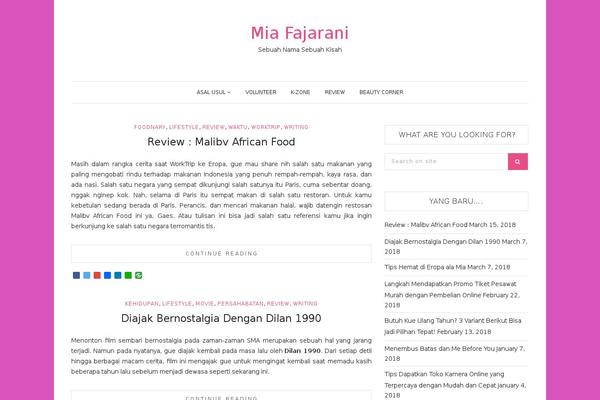 miafajarani.com site used Zinnias Lite