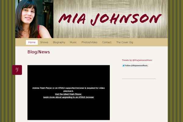 miajohnson.net site used Mia-johnson