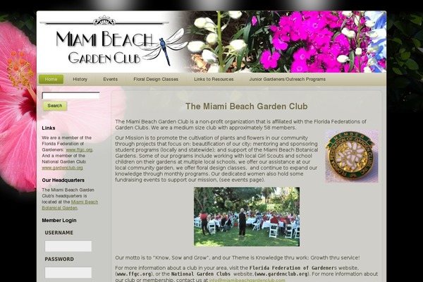 miamibeachgardenclub.com site used D2