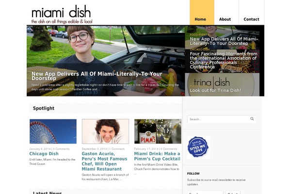 miamidish.net site used Delicious Magazine