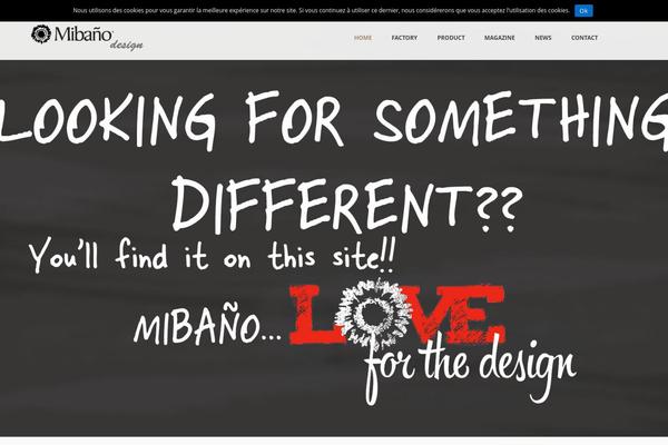 mibano.com site used Mibano-theme