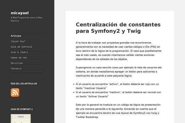 WordPress website example screenshot