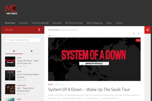 miccheckindustrynews.com site used Hueman