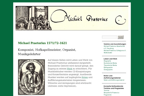 Twenty Ten theme site design template sample