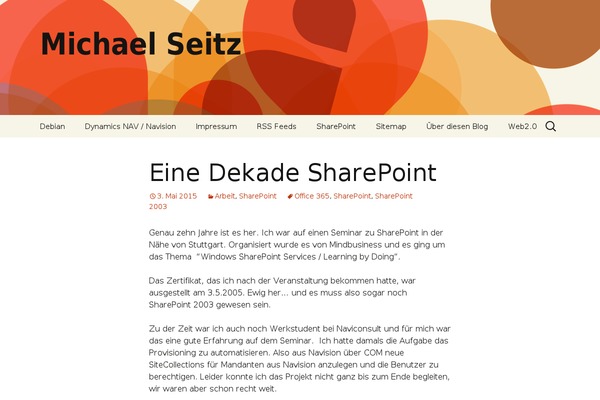 Twenty Thirteen theme site design template sample