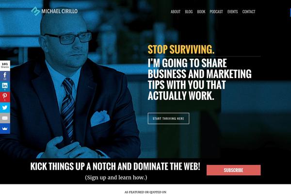 Salient theme site design template sample