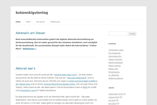 WordPress website example screenshot