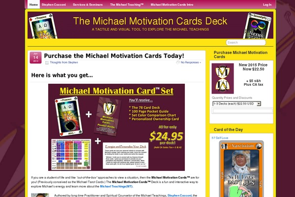 michaelcards.com site used Suffusion-michael