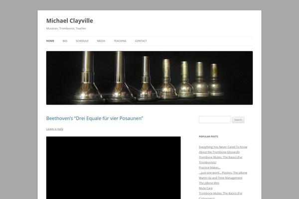 Twenty Twelve theme site design template sample