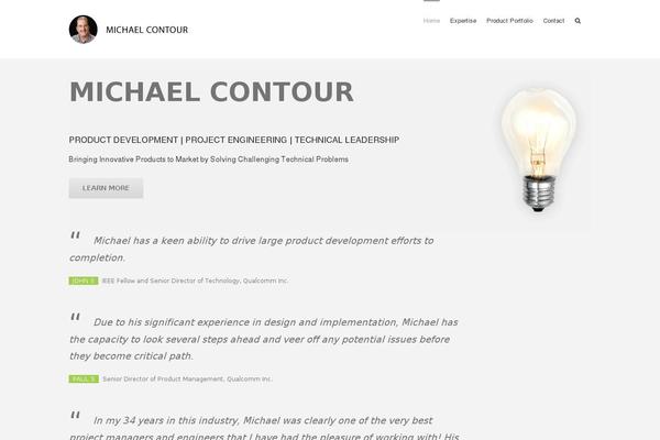 michaelcontour.com site used Divi