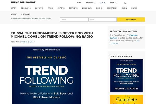 michaelcovel.com site used Trend-following