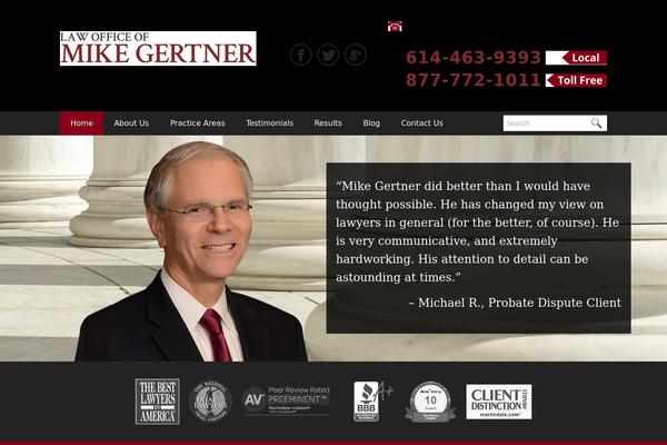 WordPress website example screenshot