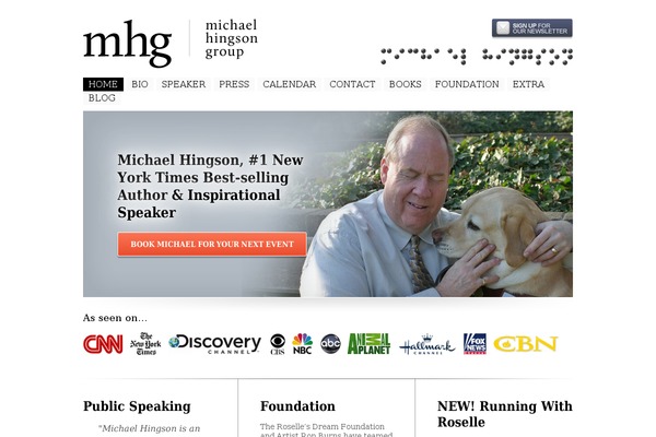 michaelhingson.com site used Hingson