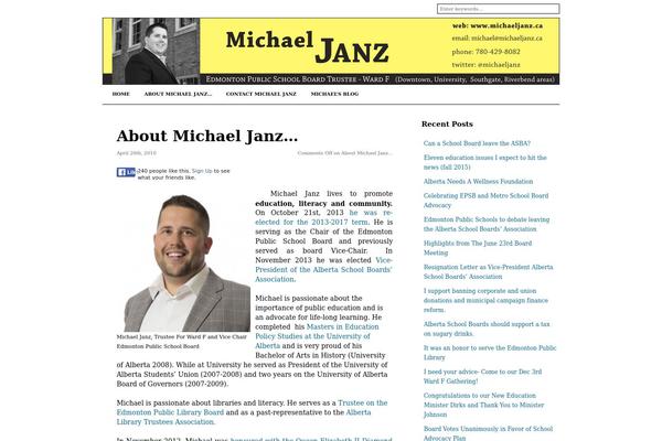 michaeljanz.ca site used Janz