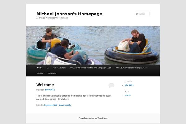 Twenty Eleven theme site design template sample