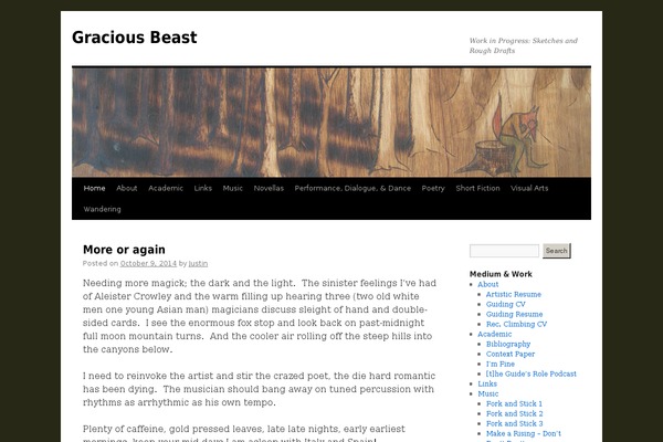 Twenty Ten theme site design template sample