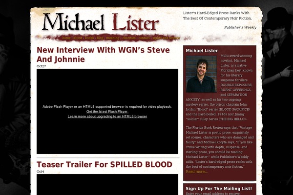 michaellister.com site used Ml