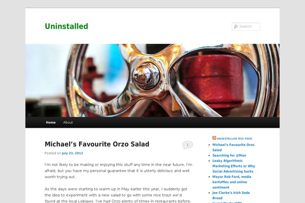 WordPress website example screenshot