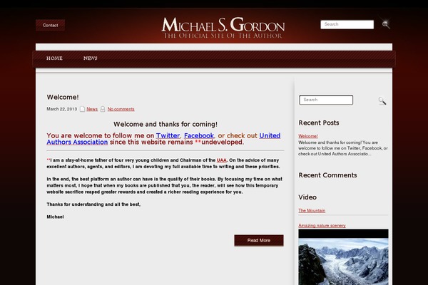 michaelsgordon.com site used Hellfire