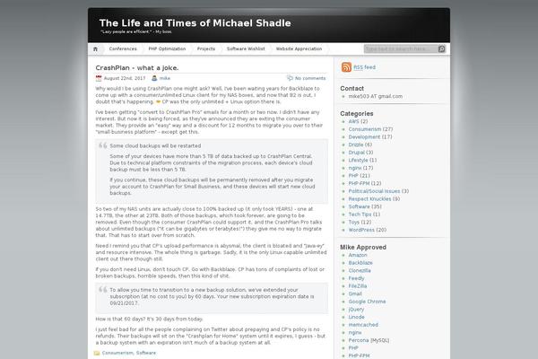 michaelshadle.com site used Ms