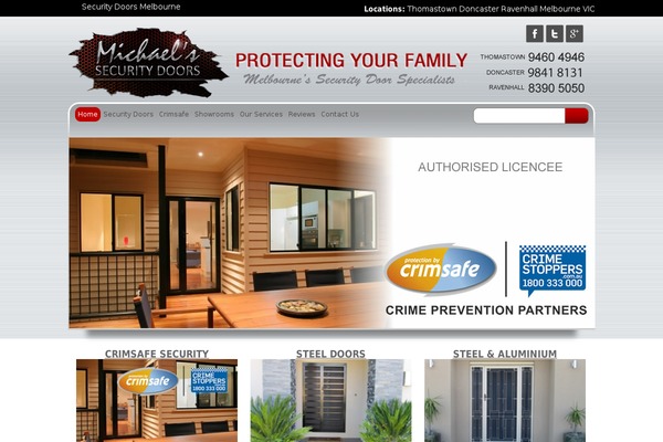 michaelssecuritydoors.com.au theme websites examples