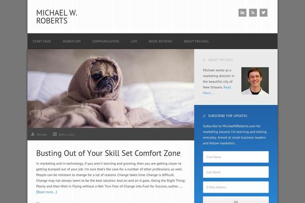 Streamline Pro theme site design template sample