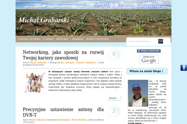 michalgrabarski.eu site used Niebieski