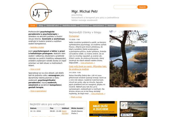 michalpetr.com site used Michalpetr