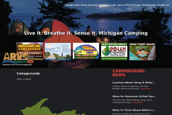 michcampgrounds.com site used Arvc-michigan