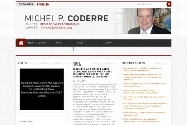 michelcoderre.ca site used Michel