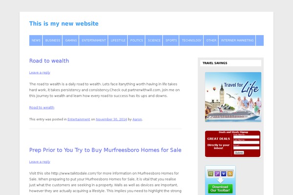 michelefenniman.com site used Smtheme