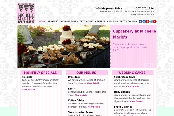 michellemaries.com site used Patisserie_html5
