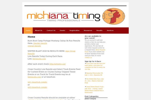 michianatiming.com site used Thirty Ten