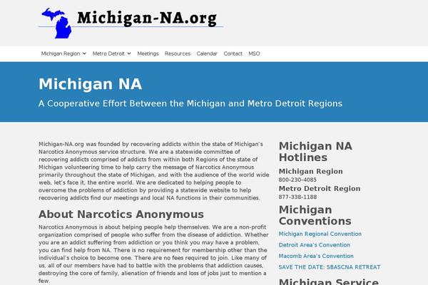 michigan-na.org site used Michigan-na