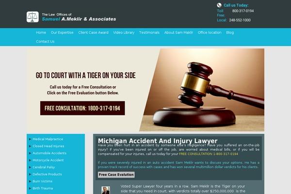 Michigan theme site design template sample