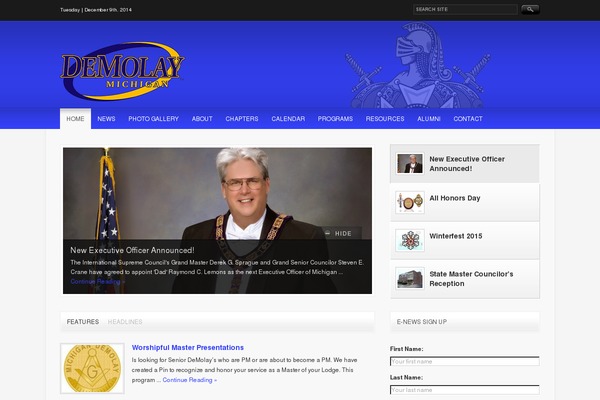 michigandemolay.org site used Wpuniversity