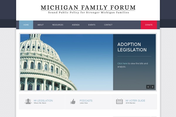 michiganfamily.org site used Politician