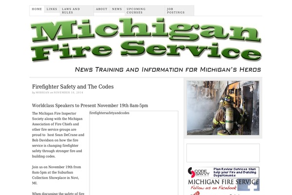 michiganfireservice.com site used Thesis 1.8.4