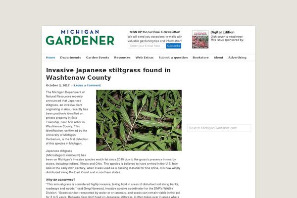 michigangardener.com site used Michigan-gardener