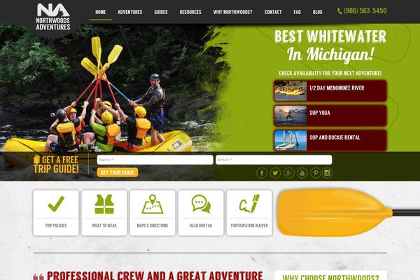 michiganrafts.com site used Northwoods