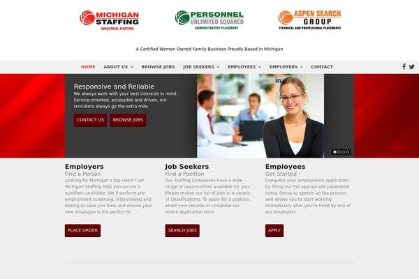 Canvas theme site design template sample