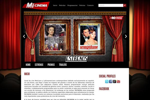 Cinemalounge theme site design template sample