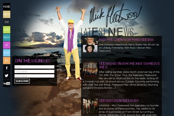 mickfleetwoodofficial.com site used Mickfleetwood