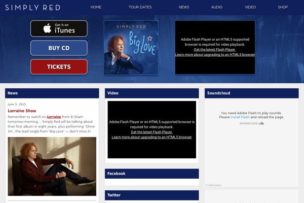 mickhucknall.com site used Simplyred-responsive