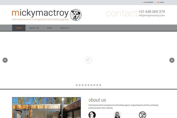 WordPress website example screenshot