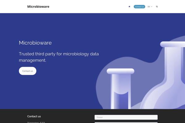 Total theme site design template sample
