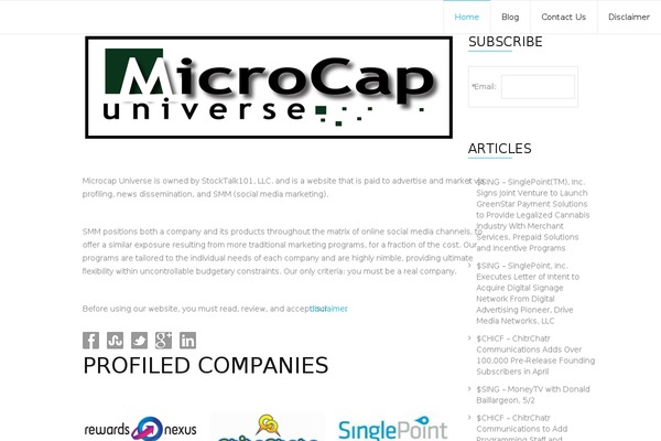 microcapuniverse.com site used Super