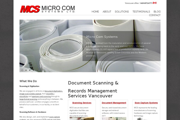 microcomsys.com site used Mcs