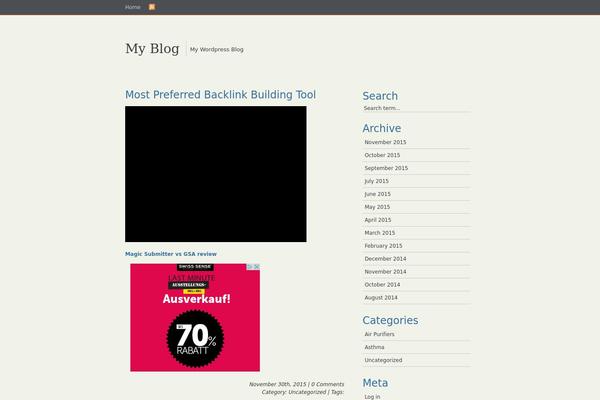 WordPress website example screenshot