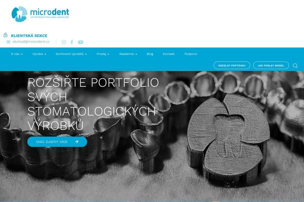 microdent.cz site used Microdent